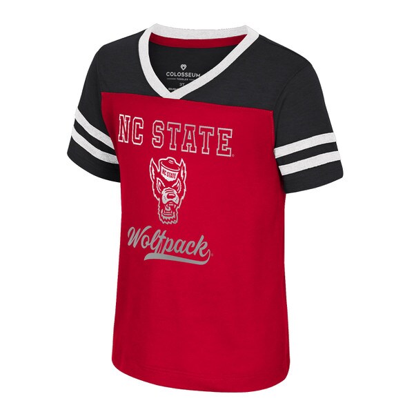 Red/Black/White Toddler Girls V-Nec